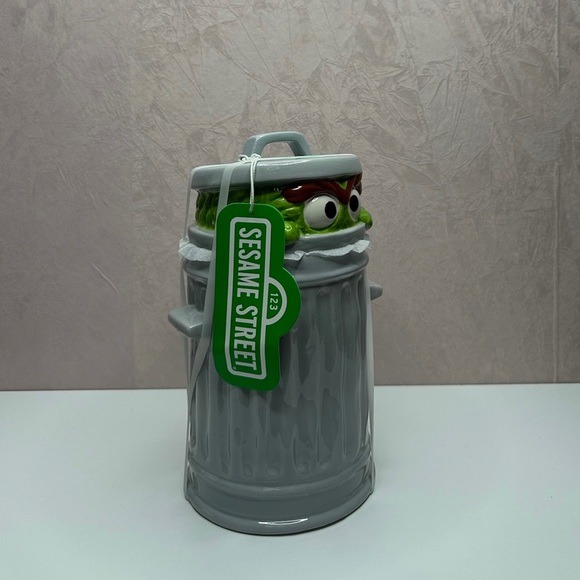 Sesame Street Gray and Green Cookie Jar - Picture 4 of 10